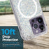 Case-Mate iPhone 14 Pro Case - Twinkle Stardust, 10FT Drop Protection, Compatible with MagSafe, Anti-Scratch, Slim Fit