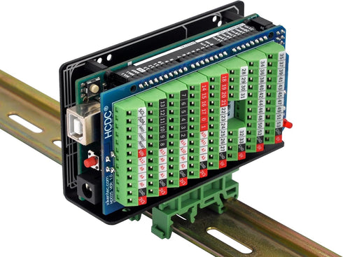DIN Rail Mount Bracket for Raspberry Pi 1A+ 1B+ 2B 3B 4B Zero, UNO Mega-2560