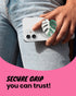 On The Grip (Albo OnTheGrip Cute Acrylic Tropical Leaf Design Collapsible Expandible Mobile Phone Grip Stand Holder