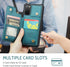 Asuwish Wallet Case for Samsung Galaxy S20 5G - 6.2" PU Leather, RFID Blocking, Screen Protector, Card Holder, Green.