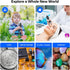 USB Digital Microscope, 50x-1600x Magnification Handheld, 1440P HD with 8 LED Lights, Portable for iOS and Android