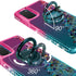 Silverback Moving Liquid Holographic Glitter Case for Galaxy S20, Girls Women Bling Ring Stand Slim Case - Green