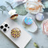 Ksadiye Clear Phone Grip with Expanding Kickstand,Cell Smartphones Collapsible Stand Pink White Heart Design for Phone