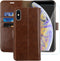 MONASAY Wallet Case for iPhone Xs MAX, 6.5-inch, Flip Folio Leather Cover with Credit Card Holder