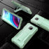 ExoGuard Rubber Shockproof Case for Moto G Power 2021, Built-in Screen Protector and Kickstand, Green