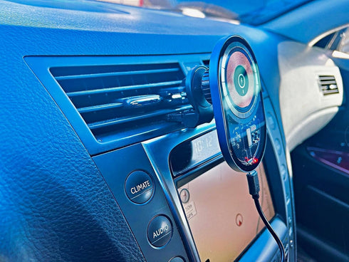 Magnetic Car Charger, Transparent 15W Fast Charging for iPhone 12-15 Pro Max