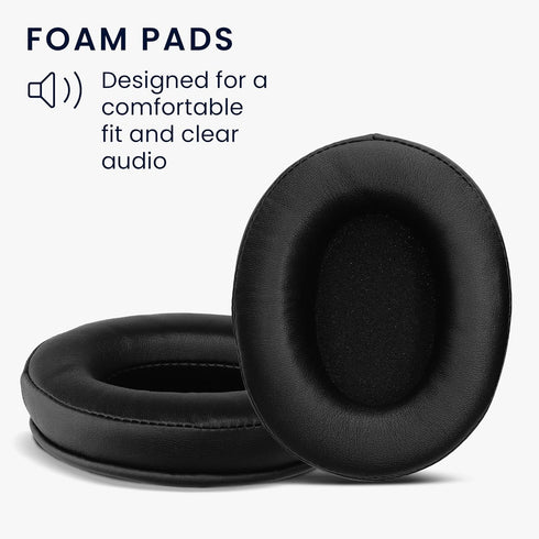kwmobile 2X Replacement Ear Pads for Kingston HyperX Cloud Alpha/Alpha S/Cloud Flight/Flight S - Black Earpads