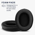 kwmobile 2X Replacement Ear Pads for Kingston HyperX Cloud Alpha/Alpha S/Cloud Flight/Flight S - Black Earpads