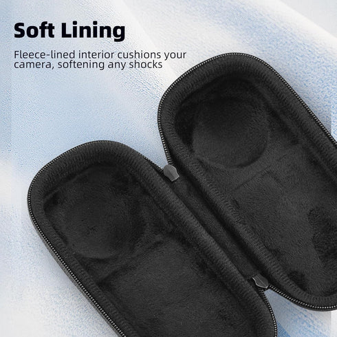 Carrying Case for Insta 360 X4 (for Original Lens Cap), Portable Small Storage Bag with Wrist Strap for Accessories