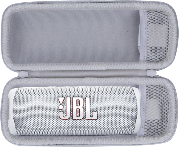 Hard Case for JBL Flip 6 Flip 5 Flip 4 Waterproof Portable Bluetooth Speaker, Off White