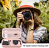 4K Digital Camera Carrying Case for Femivo, VETEK, IWEUKJLO, Travel Compact Storage Cover Bag, Rose Gold