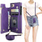 Bocasal Crossbody Wallet Case for iPhone SE 2022/SE 2020/7/8, Card Holder, Zipper Slot, Shockproof Purse Cover (Purple)