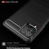 Samsung Galaxy M62 Case, Galaxy F62 Case, Carbon Fiber Texture Design Cover, Shock Absorption, Black