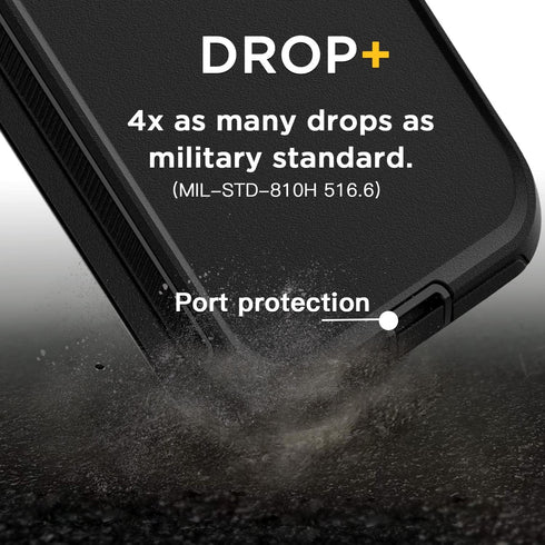 AICase iPhone 14 (6.1") Heavy Duty Case with Glass Screen Protector, Rugged Shockproof & Dust Proof Military Protection.