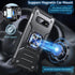 Anqrp Galaxy S10 Plus Case, Military Grade Protective Cover with Enhanced Metal Ring Kickstand, Black