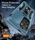 WRJ Case for Galaxy S24 with Slide Camera Cover, Screen Protector, Military Grade Protection - Sky Blue