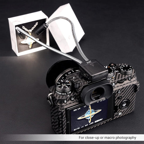 10 Inch Long Portable Shoe-Mount LED Macro Arm Light CRI 95+ 5600K Photo Lighting
