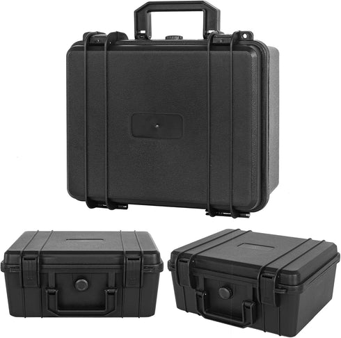 Protective Hard Case Shockproof Water-resistant with Customized DIY Foam Insert for Camera, 11 X 9.5 X 5-Inch