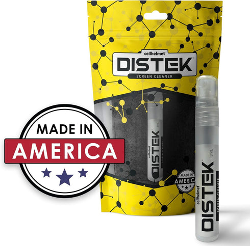 cellhelmet DISTEK Screen and Phone Cleaner Kit Universal for iPhone, Galaxy, iPad, Eyeglasses, Optics, LCD, TV - 8mL