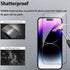 Front and Back Screen Protector for iPhone 14 Pro 6.1 inch, 2 Pcs Front + 2 Pcs Back + 2 Pcs Camera Lens Protector