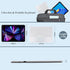 Wireless Bluetooth Keyboard - 10 inch Portable Rechargeable Keyboard with Touchpad for iOS/Android/Windows, White