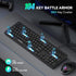 TECKNET Wired Keyboard,Silent USB Keyboard for Office,Spill-Resistant,Slim Full-Size Membrane Layout,Plug and Play