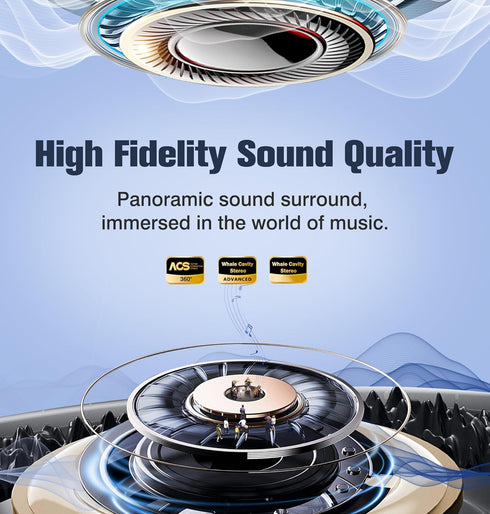 Bluetooth Headphones Headband, Reflective Black Wireless Over Ear for Night Cycling, Jogging, Hiking