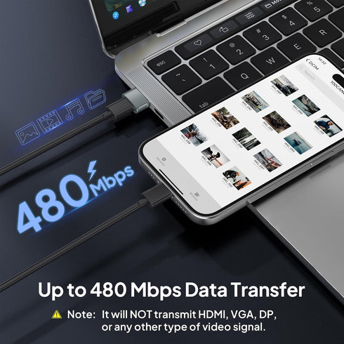 Basesailor USB to USB C Adapter 3 Pack, Type C Female to A Male Car Charger, USBC Converter for iPhone, iWatch, Samsung