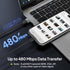Basesailor USB to USB C Adapter 3 Pack, Type C Female to A Male Car Charger, USBC Converter for iPhone, iWatch, Samsung