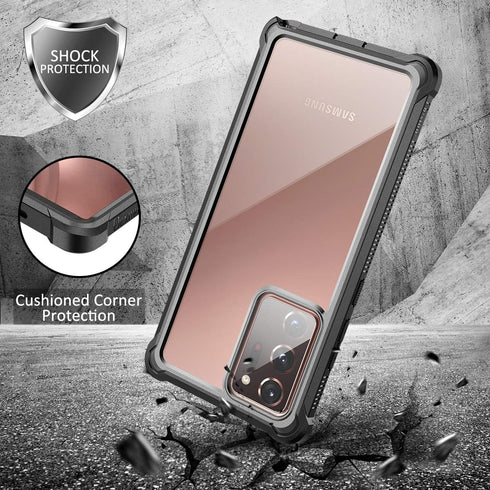 Dexnor Rugged Protective Case for Galaxy Note 20 Ultra 5G with Screen Protector - Black