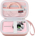 Elonbo Digital Camera Carrying Case for CAMKORY, Compact Small Travel Storage Cover for Kids, Rose Gold