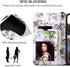 ULAK iPhone 13 Pro Wallet Case for Women, Premium PU Leather Flip Cover with Card Holders and Kickstand Feature, Black