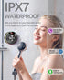 MuGo IPX7, 360 5.3 Shower Bluetooth Speaker Waterproof HD Stereo Sound Bathroom Speaker Bluetooth with RGB Lights