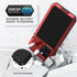 Lanhiem Metal Case for iPhone 13 Pro Max, Heavy Duty Shockproof Tough Rugged Case with Glass Screen Protector