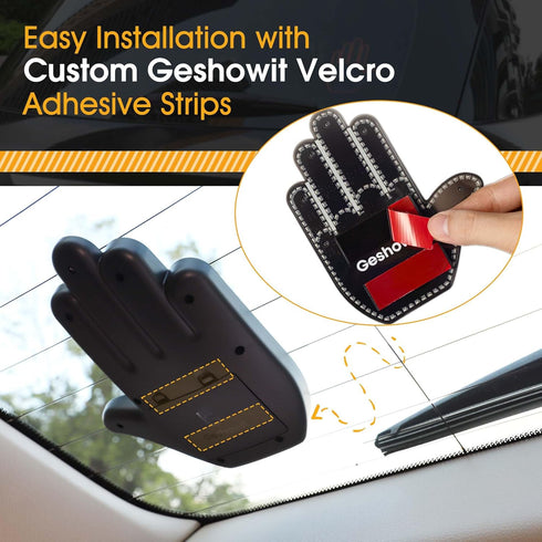 6 Car Accessories for Men - Car Finger Light with Gestures Remote - Show Your Feelings to Drivers - Ideal Gift Hand