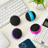 4 Pack Touch Screen Cleaner Balls, Microfiber Cleaning Balls for Phone, Laptop, Monitor, Black, Blue, Rose Red, Purple