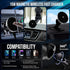 15W Fast Magnetic Wireless Car Charger, Magsafe Car Charger with 3 Mounting Options, Quick Charge 3.0 for iPhone