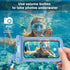 JOTO IPX8 Waterproof Phone Pouch Case, Underwater Dry Bag for Phone Protector for iPhone 15 14 13 12 11 Pro Max, Galaxy S24 S23 S22 Ultra Pixel to 7" Cruise Vacation Essential -2 Pack, Blue/Orange