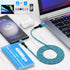 USB C Charger Cable Fast Charging 3 Pack 3ft, for Samsung Galaxy Z Fold 6, iPhone 15 Pro Max, 3.1A Car USB A to C