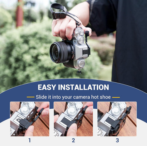 X-T50 Thumb Up Grip for Fujifilm X-T50 Camera, Aluminum Alloy Metal with Hot Shoe Cover Protector