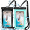 2 Pack Waterproof Phone Pouch with Adjustable Lanyard for iPhone 15 14 13 12 Pro Max, Samsung Galaxy S24/S23, IPX8 Case