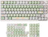 GK GAMAKAY 132 Keys Green & White Keycaps Set, MOA Profile PBT Thermal Sublimation for 61/68/75/80/84/87/98/104/108