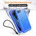 Cozycase Waterproof Case for iPhone SE3/SE2/7/8 - Shockproof Full Body Protection with Built-in Screen Protector (Blue)