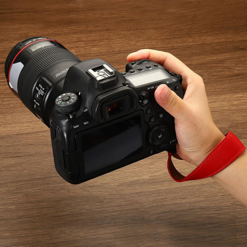 Adjustable PU Leather Wrist Strap for DSLR Cameras - Patikil