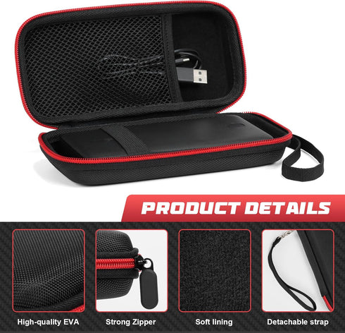 Charger Battery Pack Case for Anker 313/325/523/525/324 Power Bank, Fits NIU 10000mAH Portable Charger (Black, Case