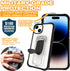Scooch iPhone 15 Case with Stand, 5-in-1 Kickstand Case, Military Grade Drop Protection, Pop-Out Kickstand, Grip - Black