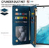ZZXX Blue Samsung Galaxy S22 Case Wallet - Premium Soft PU Leather Zipper Flip Folio with Card Slot, Kickstand