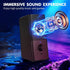 H21 Classic Computer Speakers for Desktop PC, USB-Powered Gaming Speaker with 3.5mm Aux for Laptop/Tablets/Phone (Black)