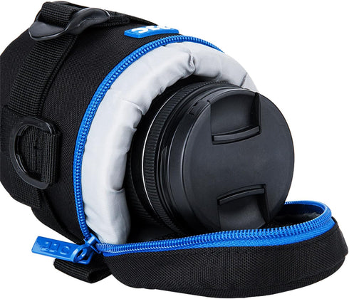 JJC Thick Camera Lens Pouch Case for Canon RF-S 18-150mm f/3.5-6.3 IS STM, Nikon AF 50mm f1.8D, and More