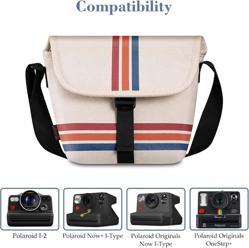 Fintie Camera Bag for Polaroid Now+ Generation 2, Travel Shoulder Case with Adjustable Strap & Accessories